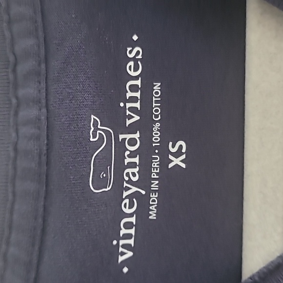 Vineyard Vines blue Happy Hanukkah long sleeve tee size XS - Picture 3 of 5